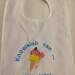 022 Badstof slabber met naam