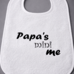 014 Slabber badstof Papa's mini me