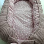 Babynest roze stip wit