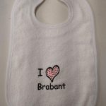 082 Badstof slabber "I love Brabant"